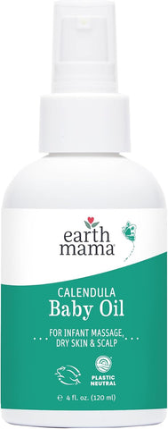 Earth Mama - Calendula Baby Oil - 4 fl oz