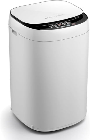 Giantex Portable Washing Machine, 7.7lbs Capacity All-in-One Washer Spinner Combo w/Drain Pump, 0.78 Cu.ft Laundry Washer w/ 10 Programs, 3 Water Level, LED Display, Compact for Apartment RV