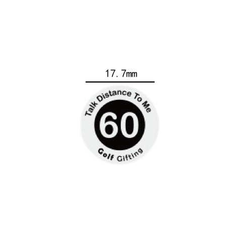 Aosekaa 20Pcs Golf Distance Marker Golf Marker Tool Engraved Easy Installation Golfer Gifts Golf Equipment Golf Club Name Markers, Black
