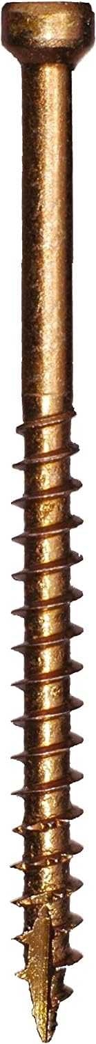 GRK 772691167309 8 x 2-1/2" Fasteners 16730 FIN/Trim Screws 605CT, Gold, 605 Count