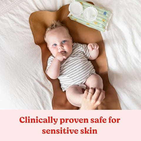 Baby Wipes, Huggies Natural Care Sensitive Baby Diaper Wipes, Unscented, Hypoallergenic