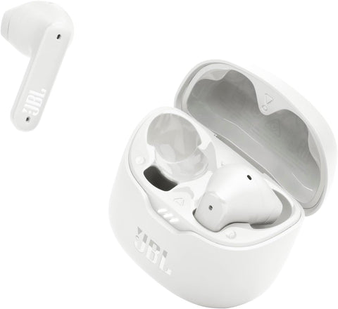 JBL Tune Flex - True Wireless Noise Cancelling Earbuds (White), Small
