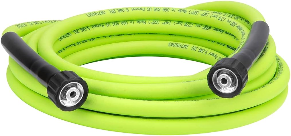 Flexzilla Pressure Washer Replacement Hose, 5/16 in. x 25 ft., 4000 PSI, M22 Fittings, No-Kink, Lightweight, ZillaGreen
