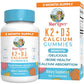 MaryRuth Organics Calcium with Vitamin D & Vitamin K2, 2 Month Supply, Calcium Supplement Supports Bone Health & Joint Support, with Vitamins D3 K2 Gummies, Vegan, Non-GMO, Gluten Free, 60 count