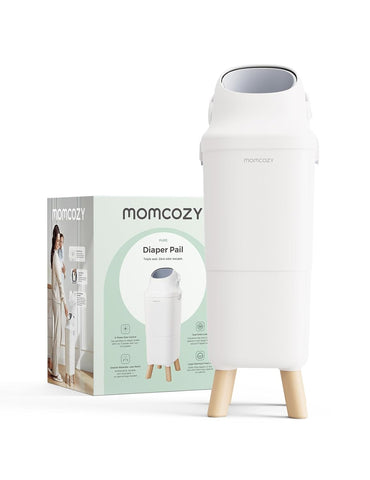 Momcozy Diaper Pail, Triple-Seal Odor Control, Fits Standard Trash Bags