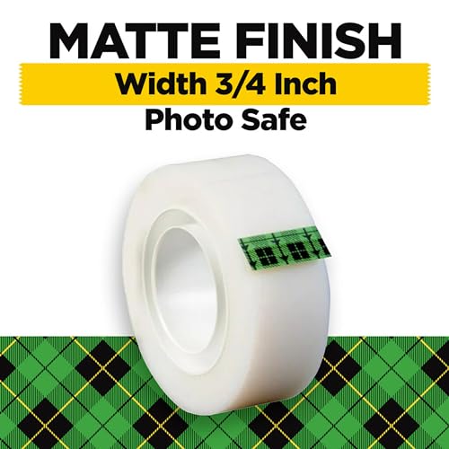 Scotch Magic Tape, Invisible, Home Office Supplies and Back to School Supplies for College and Classrooms, 12 Rolls