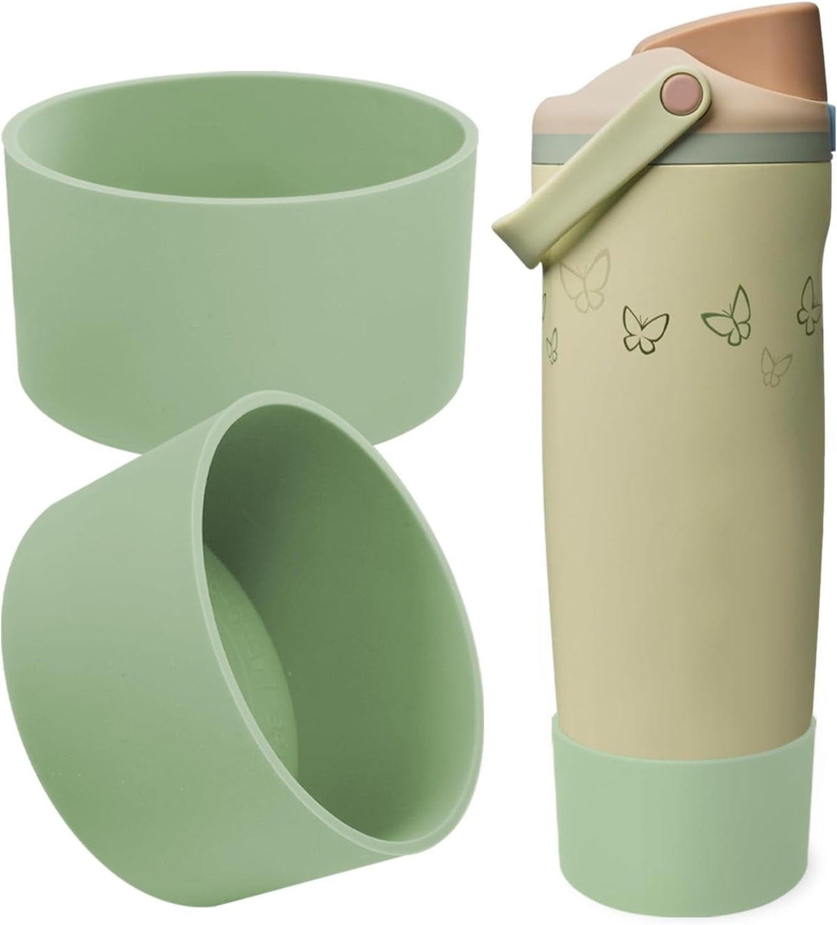 2PCS Silicone Boots for Owala 30oz & 40oz FreeSip Sway Bottles & Tumblers – Non-Slip, Scratch-Resistant, Stability Enhancer for Owala Accessories (GroGu)