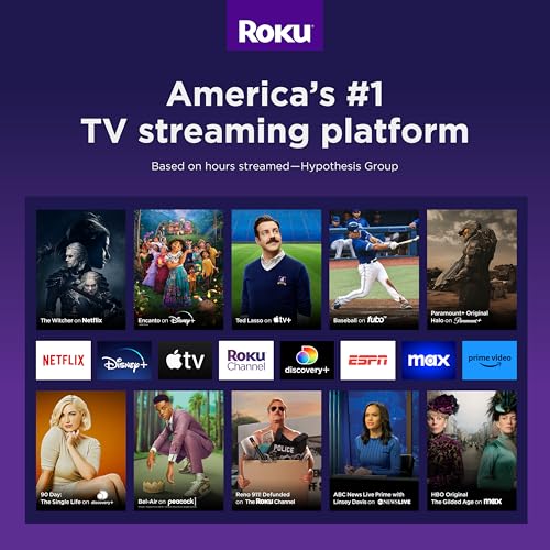 Roku Express | HD Roku Streaming Device with Standard Remote (no TV controls), Free & Live TV