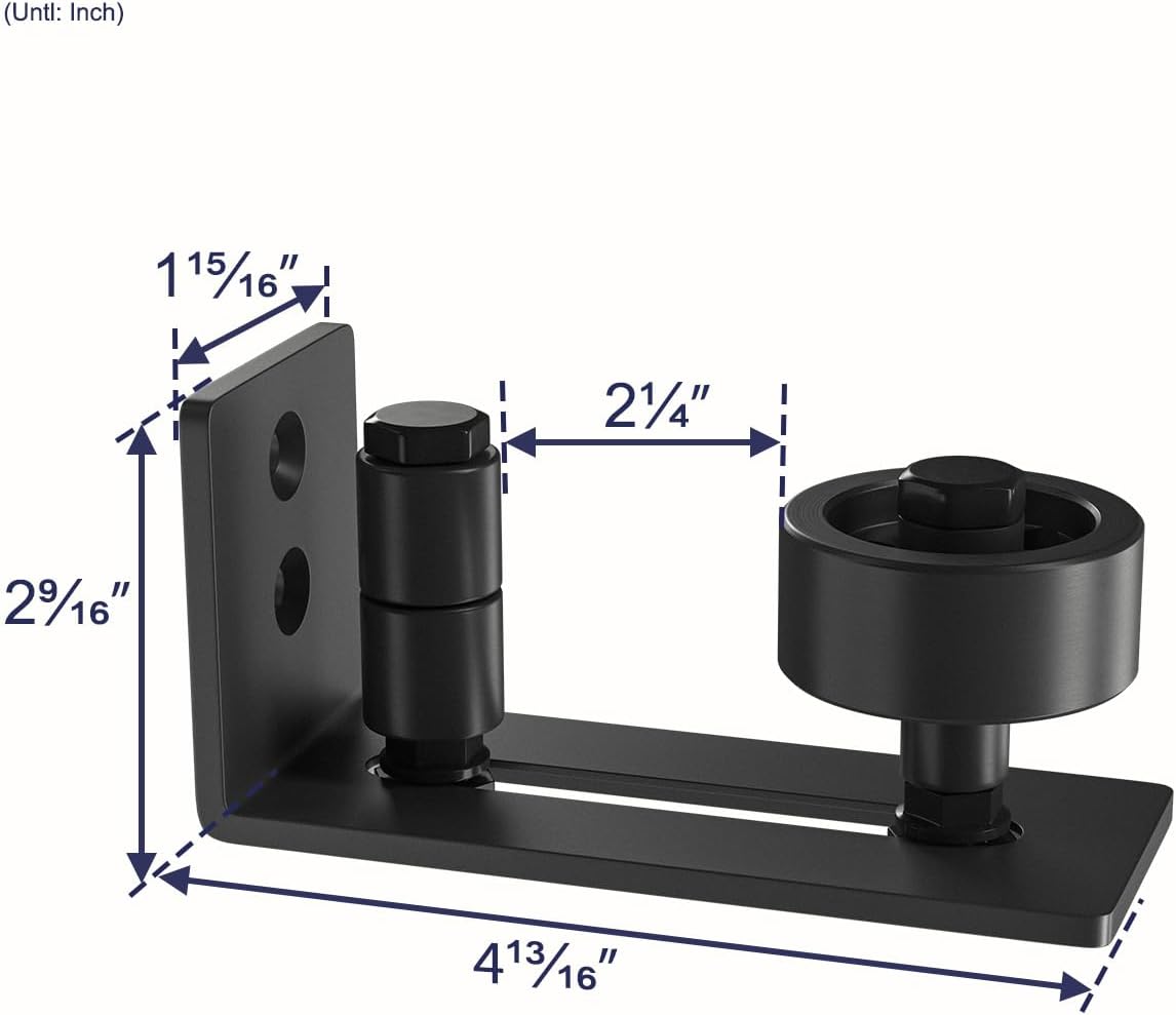 SMARTSTANDARD Sliding Barn Door Floor Guide for Bottom Adjustable Roller
