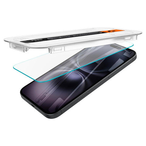 Spigen Tempered Glass Screen Protector [GlasTR EZ FIT] designed for iPhone 16 Plus/iPhone 15 Plus [2 Pack]