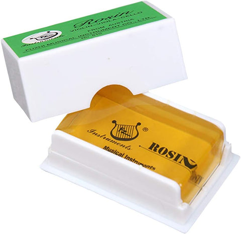 Rosin Natural for Violin Cello Viola Rosin Light Low Dust for Bows String Music Instrument Accessory Yellow with Case 3 Pack