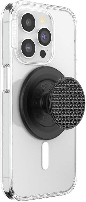 PopSockets Phone Grip for MagSafe, Magnetic Holder- Knurled Black