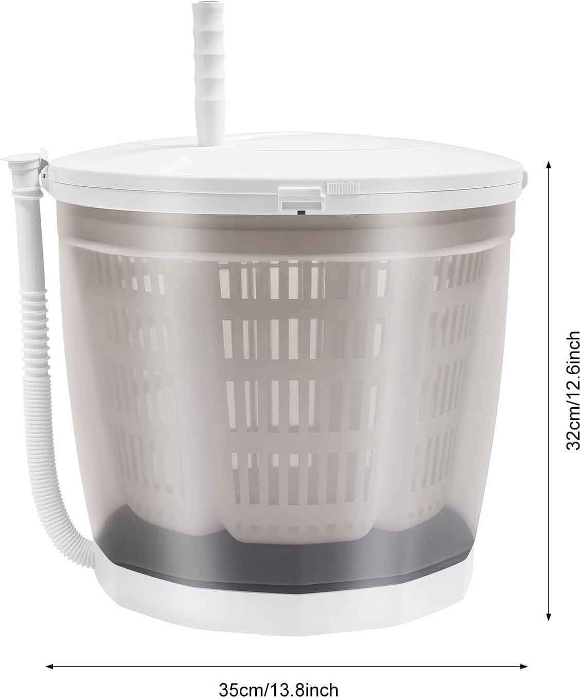 2 in 1 Non-Electric Washing Machine Spin Dryer Portable Compact 4.4lbs