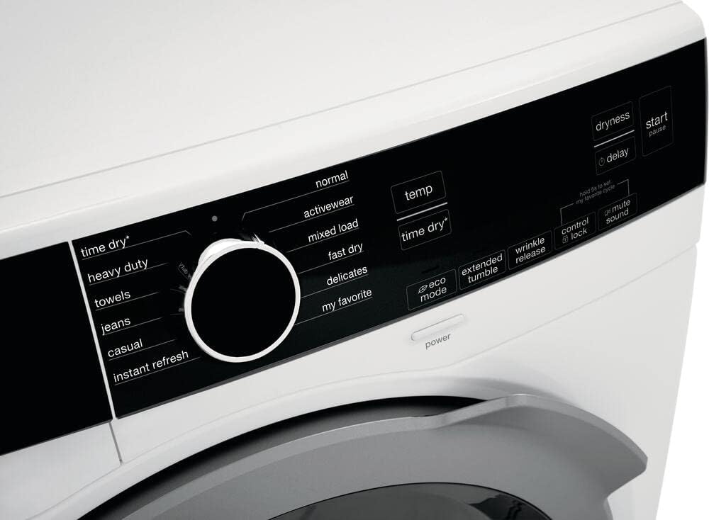Electrolux 24 in. 4.0 cu. ft. Compact Stackable Electric Ventless Dryer in White with Instant Refresh ELFE4222AW