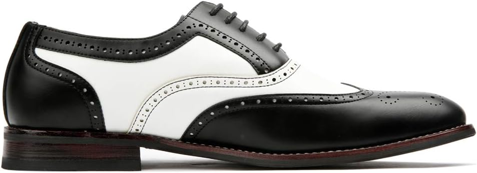 Ferro Aldo Men's Wingtip Oxford Dress Shoes | Classic Brogue & Two-Tone Spectator Styles | Formal Wedding Business Party Shoe