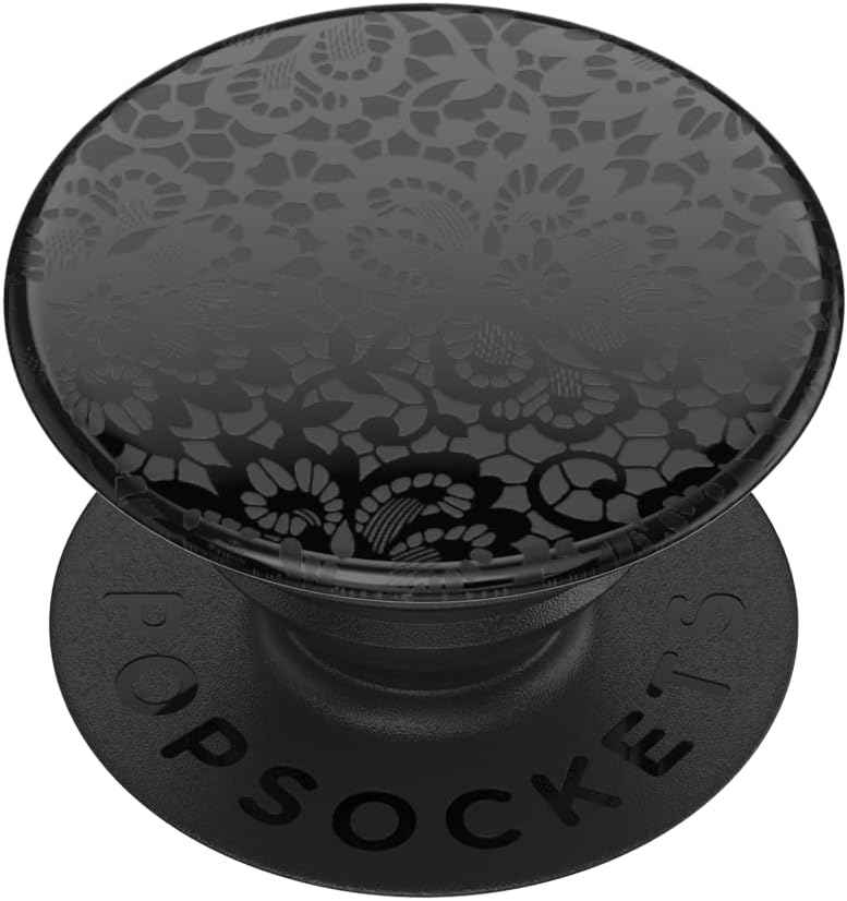 PopSockets Adhesive Phone Grip, Holder- Lace Noir