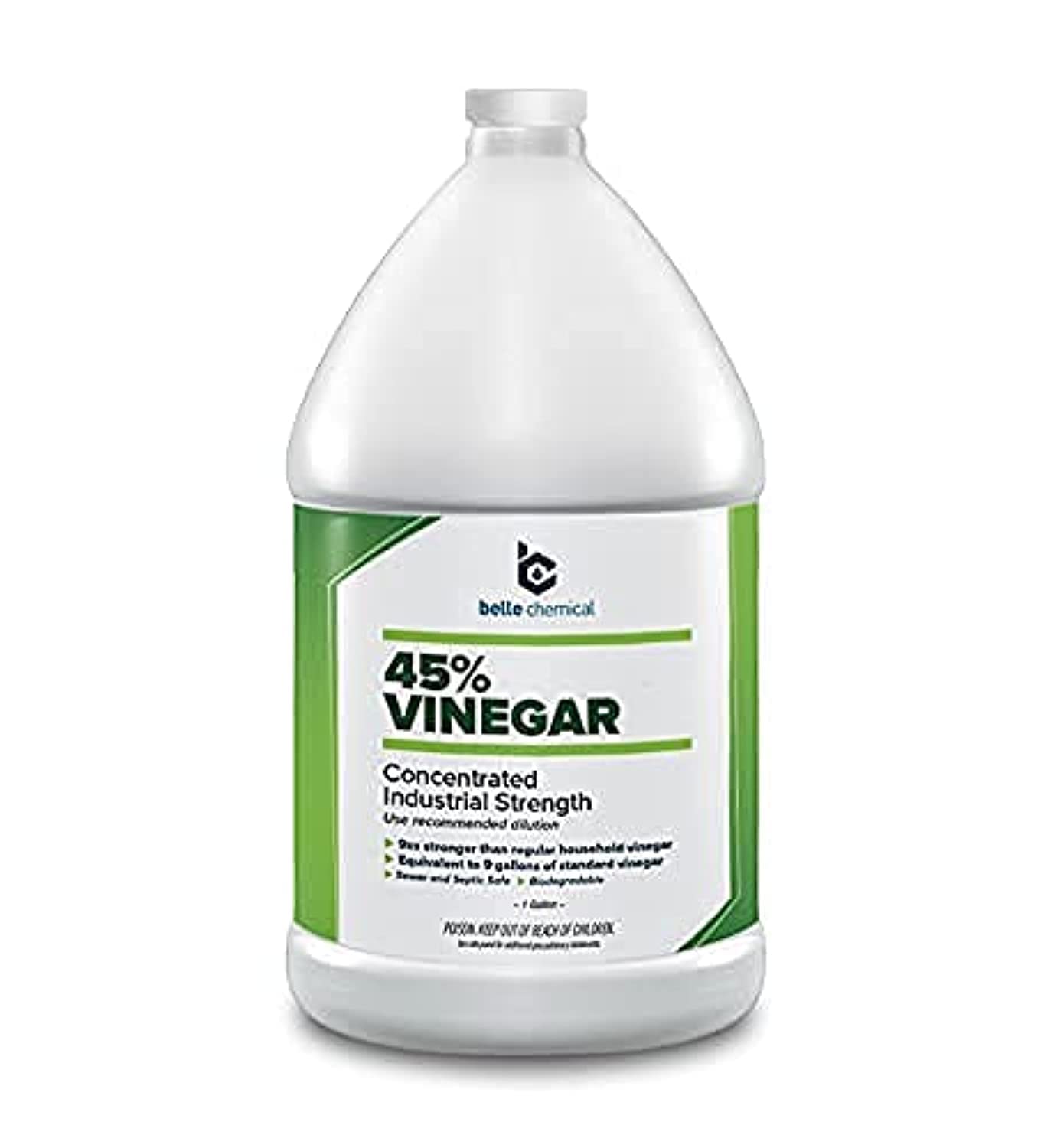 Belle Chemical 45% Pure Vinegar - Concentrated Industrial Grade (4-Gallons)