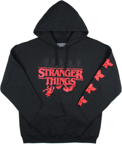 Mad Engine Stranger Things Adult Men's Upside Down Demogorgon Evolution Pullover Hoodie