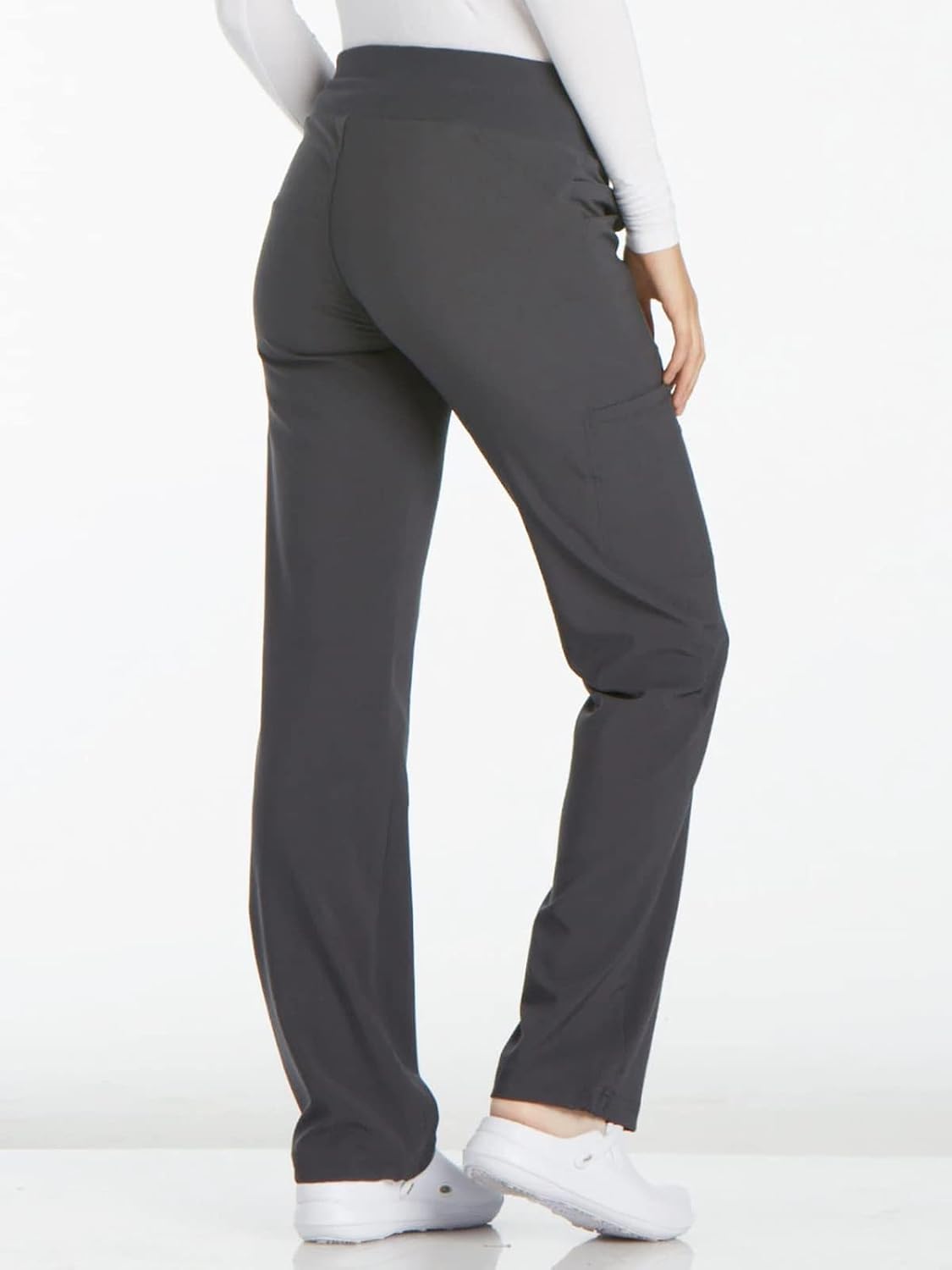 Cherokee Iflex Scrubs for Women Straight Leg Scrub Pants with 6 Pockets