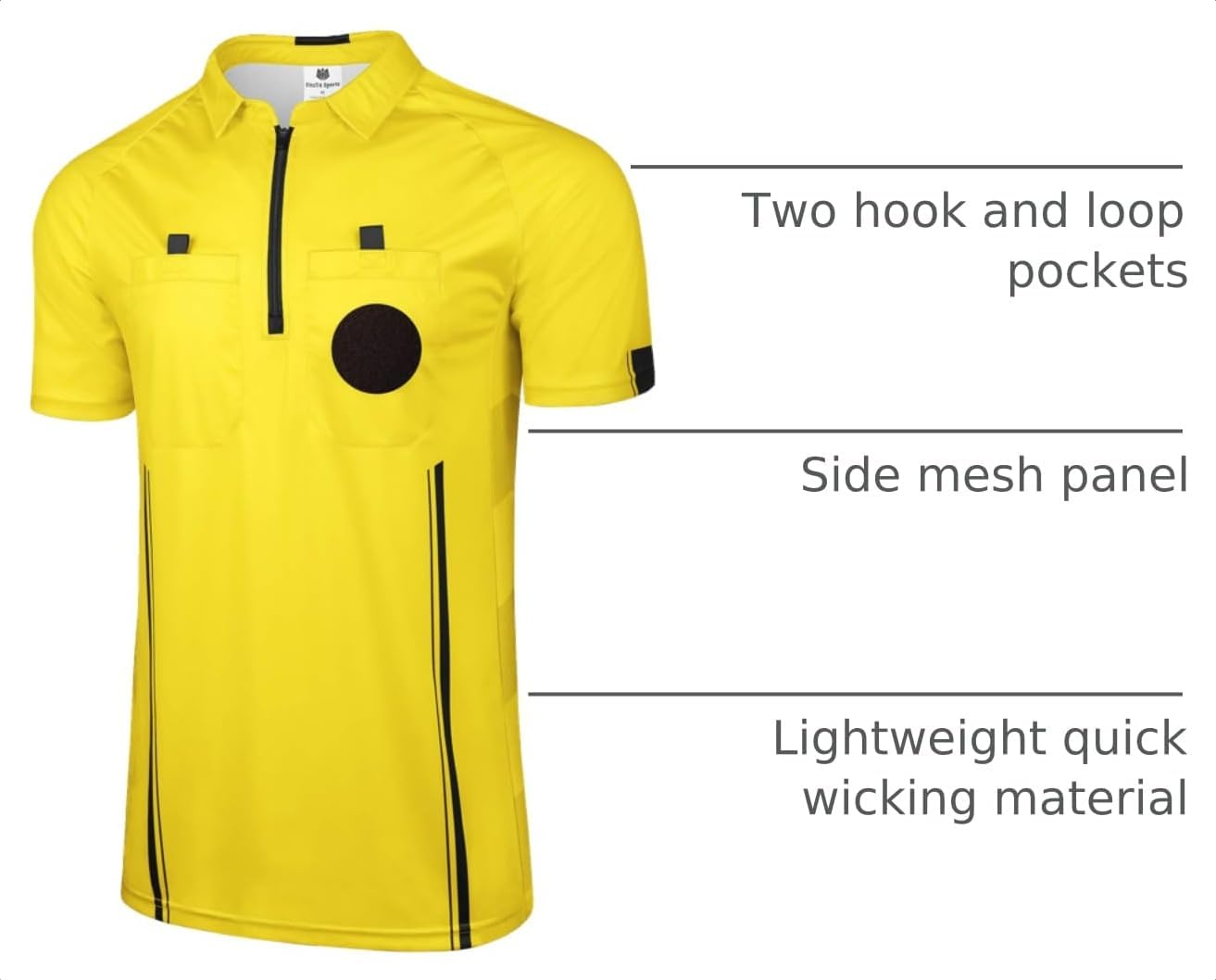 FitsT4 Sports Pro Soccer Referee Jersey Short Sleeve Ref Shirts