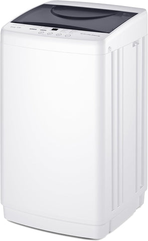 NEWBULIG 1.06 Cu.Ft Portable Washing Machine, 7.7 lbs Capacity Full-Automatic Compact Washer with 10 Wash Cycles & Auto-Balance, for Apartment RV Dorm Camping