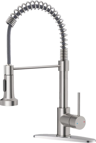 Kitchen Faucet with Pull Down Sprayer Brushed Nickel