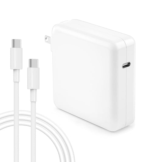 Mac Book Pro Charger - 118W USB C Fast Charger Power Adapter Compatible with USB C Port MacBook Pro, MacBook Air, New iPad Pro and All USB C Device, 7.2ft USB-C to C Charge Cable, White