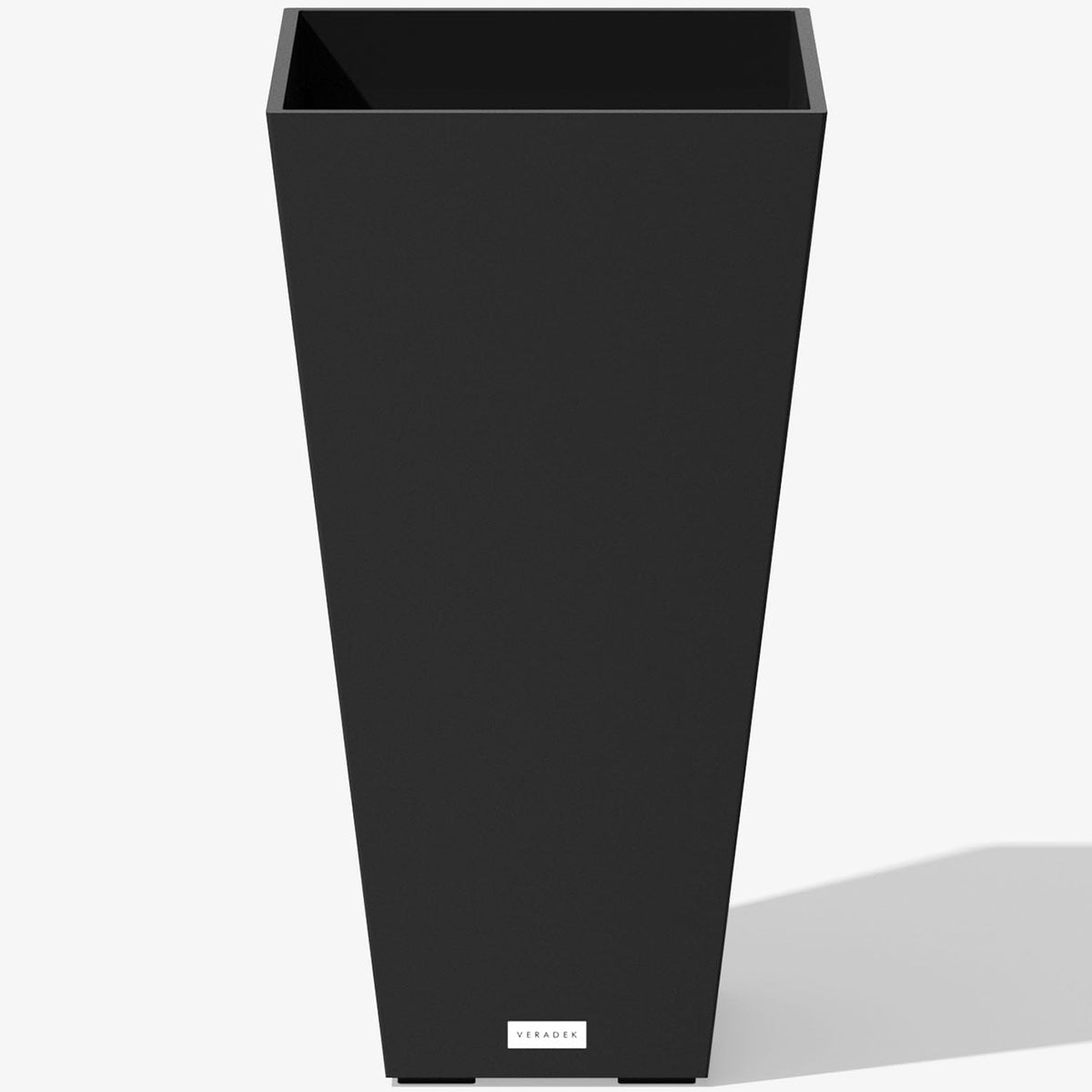 Veradek Pure Series Taper Planter - Tall Tapered Outdoor Planter with Shelf