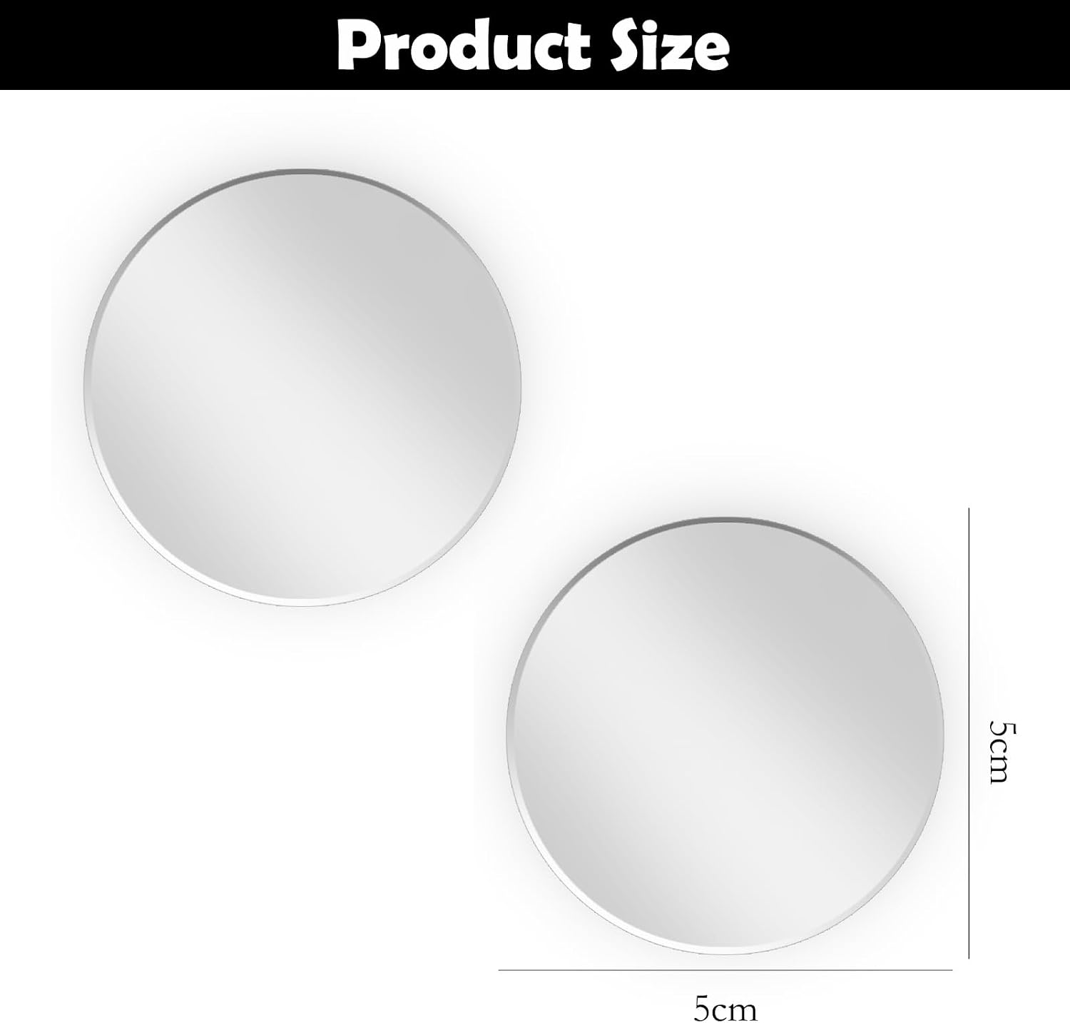 2Pcs Cars BlindSpot Mirrors Side Mirror Removable Adjustabe Angle Round Wide Angle Convex RearView Mirror Car Accessories Universal HD Glass for Suvs Auto Motorcycles RVs