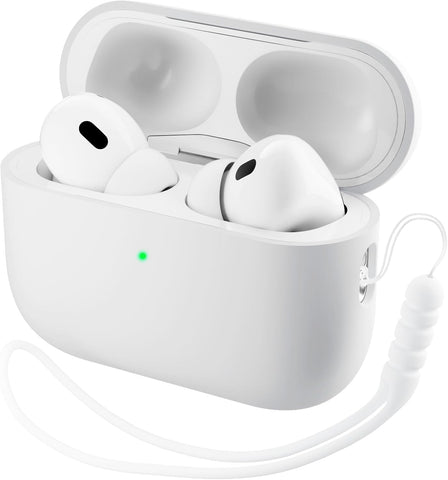ORNARTO for AirPods Pro 3 Case, Hybrid Silicone, White