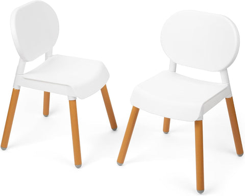 Skip Hop Toddler's Activity Chairs with Non-Slip feet, Set of 2, White