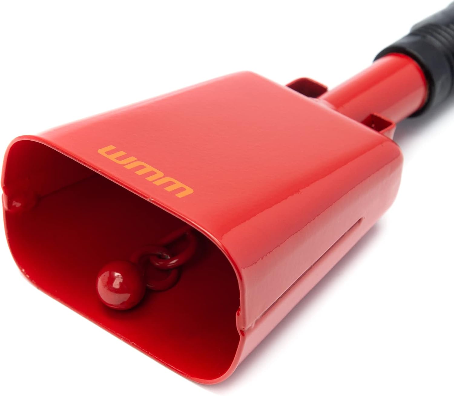 10 Inch Steel Cowbell with Handle Cheering Bell for Sports Events Large Solid School Bells & Chimes Percussion Musical Instruments Call Bell Alarm(Red)