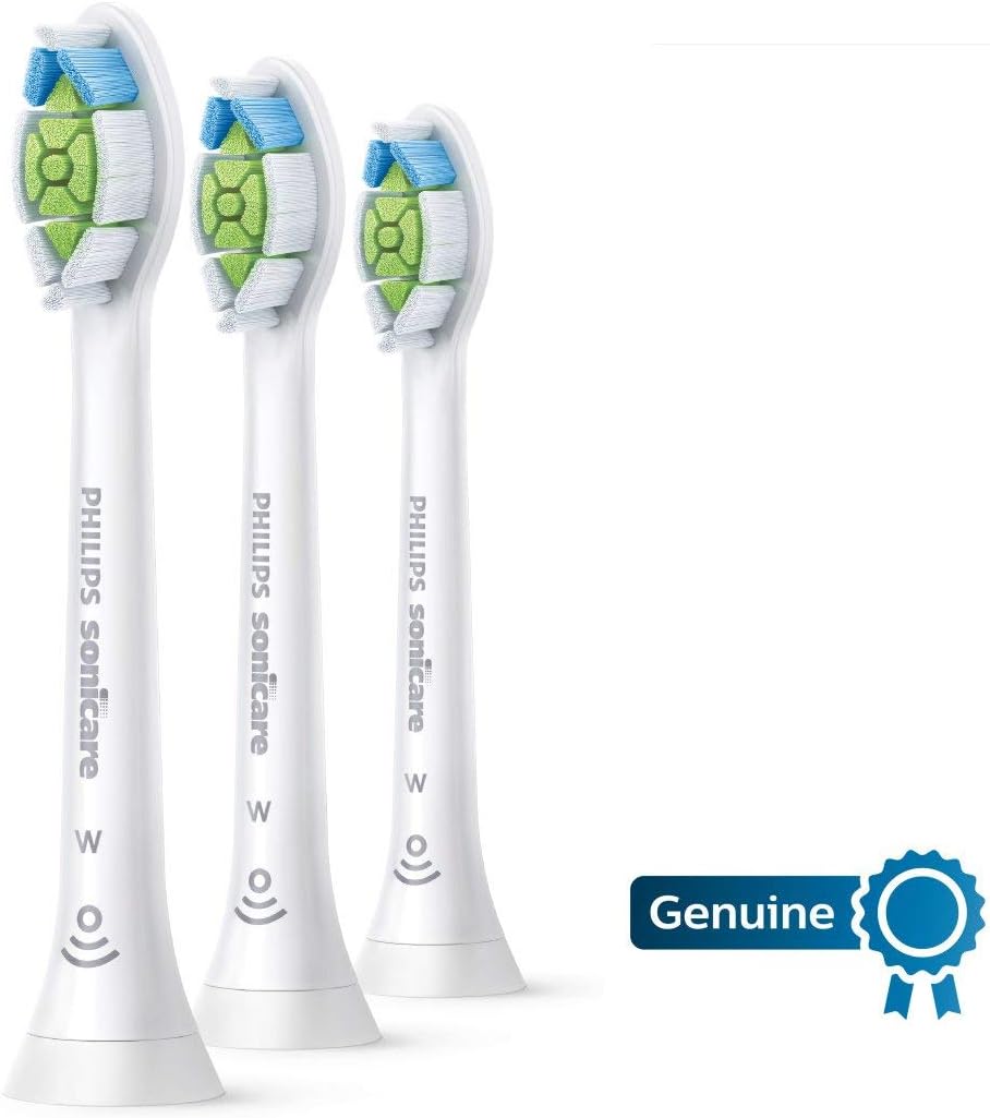 Philips Sonicare W DiamondClean Brush Heads, 3-Pack, 9 Month Supply, White
