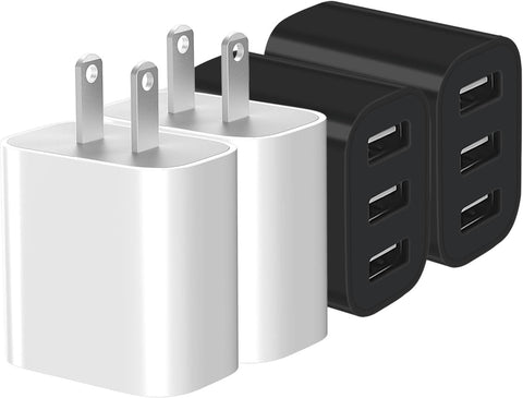 3-Port USB Wall Charger,Compatible with iPhone 14/13/12/11 Pro Max