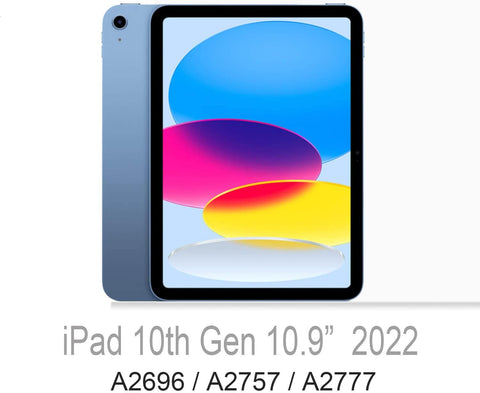 Feams for iPad (A16) 11th Generation 11 Inch 2025, iPad 10th Generation Case 10.9 Inch 2022, Slim iPad A16 Case Clear Back Cover with Pencil Holder & Auto Sleep, Blue Marble