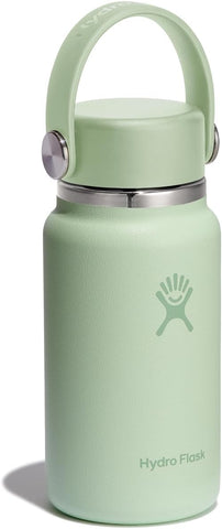 Hydro Flask Micro Bottle - Leak Proof Purse or Pocket Flask - Insulated Mini Water Bottle 6.7 Oz Aloe