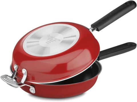 Cuisinart FP2-24BKP1 10-Inch Frittata Nonstick Set, Black/Stainless Steel