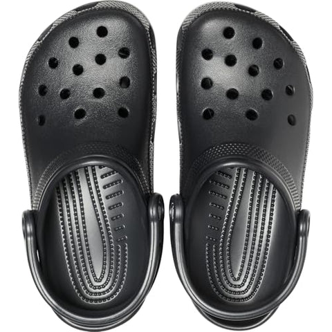 Crocs Unisex-Adult Classic Clog, Clogs for Women and Men, Black, 13 Women/11 Men