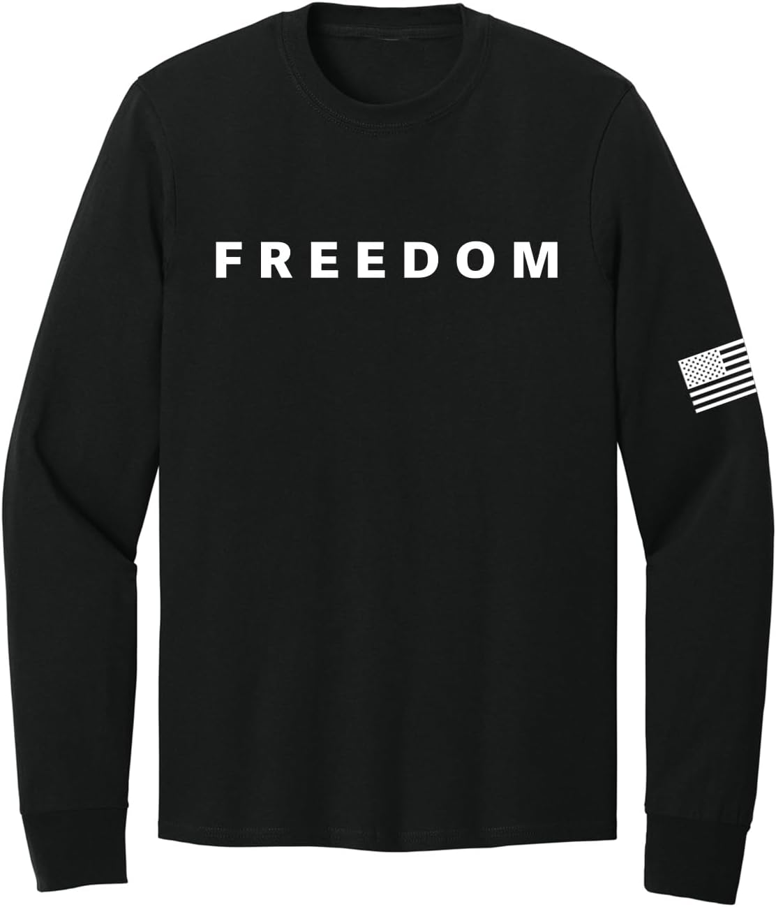 Freedom Charlie Kirk Long Sleeve Shirt True Patriot RIP Memorial American Flag