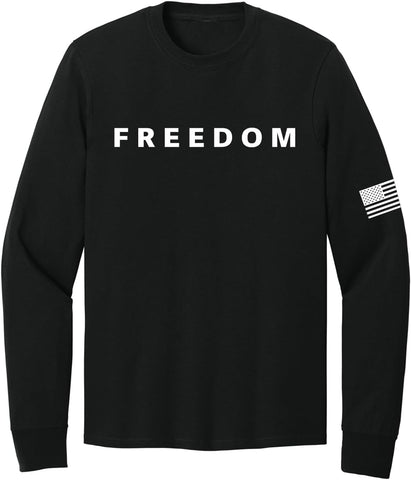 Freedom Charlie Kirk Long Sleeve Shirt True Patriot RIP Memorial American Flag