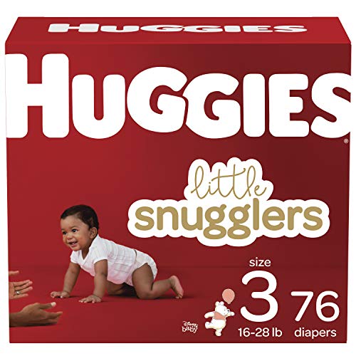 Baby Diapers Size 3, 76 Ct, Huggies Little Snugglers