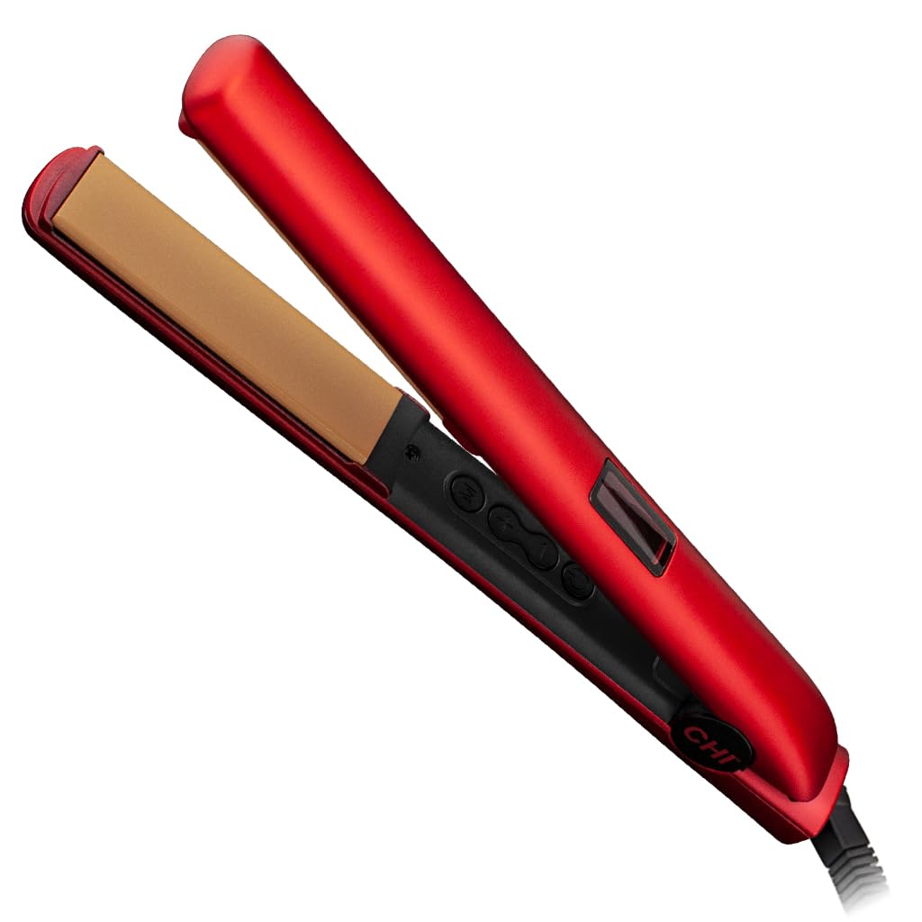 CHI Original Digital Ceramic Hair Straightener 1", Ruby Red