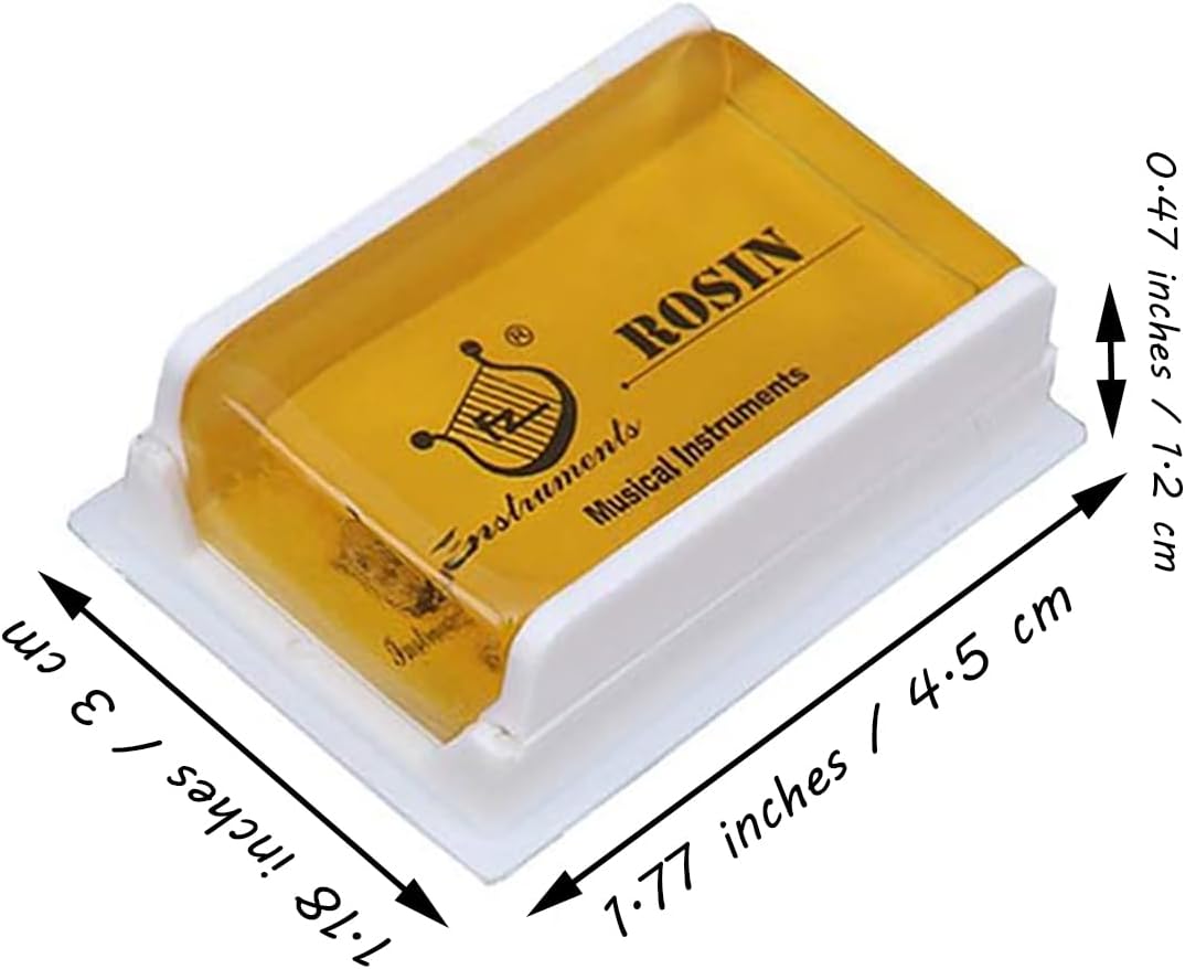 Rosin Natural for Violin Cello Viola Rosin Light Low Dust for Bows String Music Instrument Accessory Yellow with Case 3 Pack