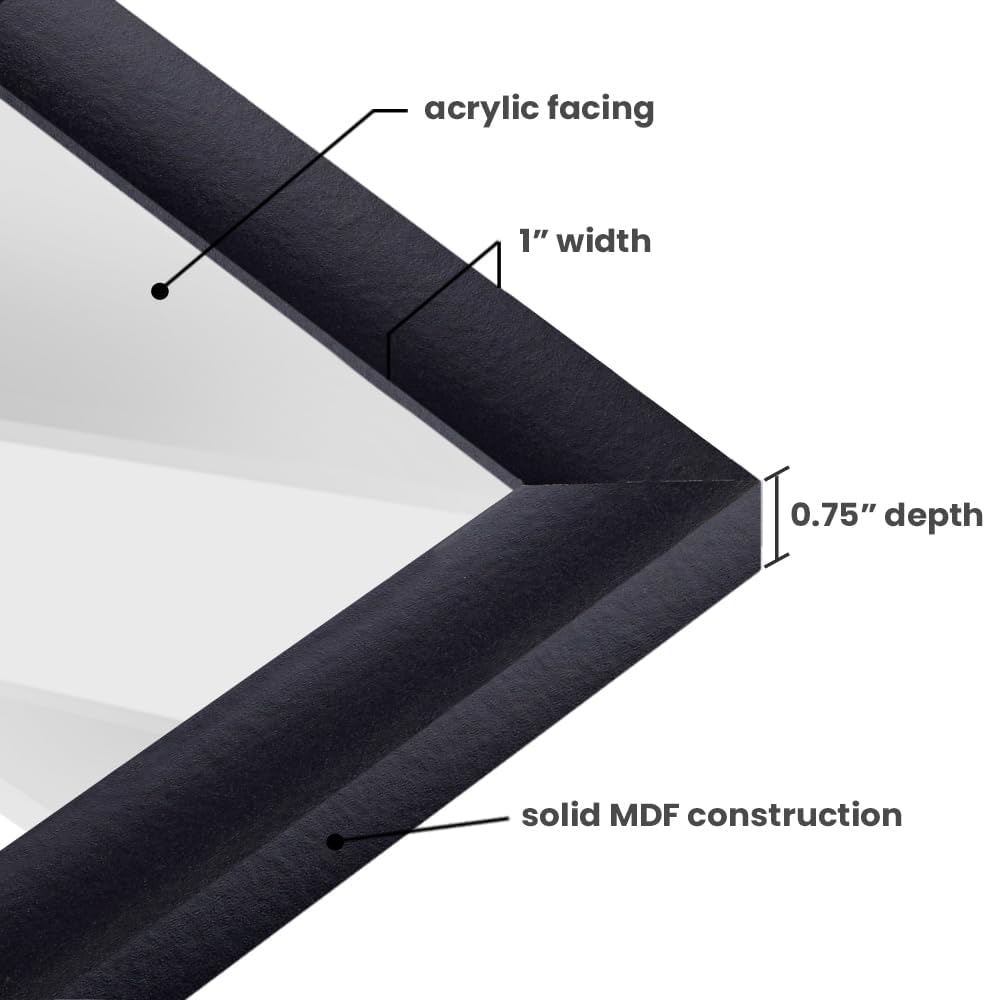 Craig Frames 18x24 Black Picture Frame, Wall Decor for Posters and Photos