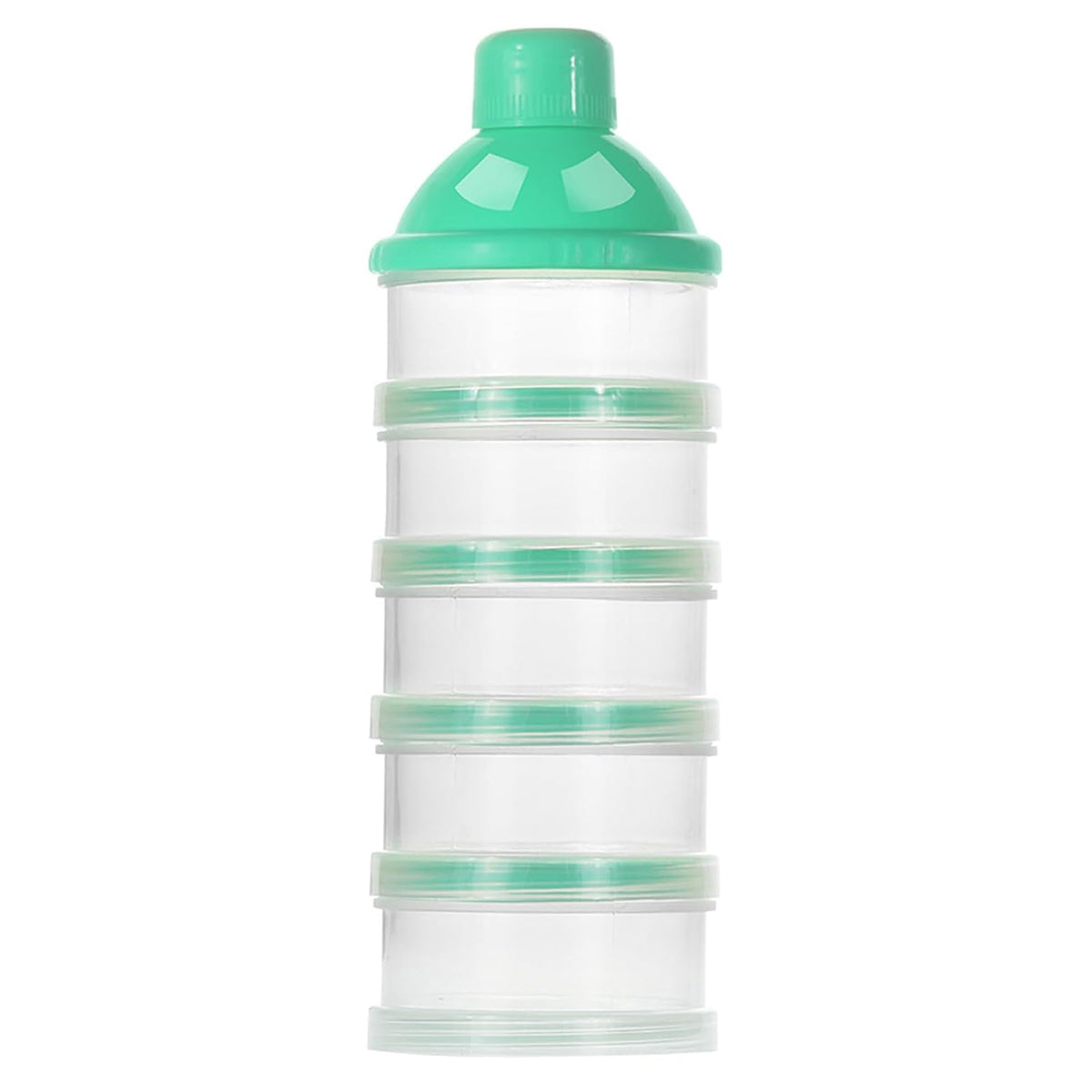 Accmor Formula Dispenser On The Go, 5 Compartments Stackable Formula Container for Travel, Baby Milk Powder Kids Snack Container, BPA Free