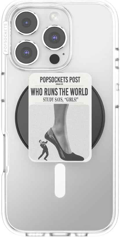 PopSockets Phone Grip for MagSafe, Magnetic Holder- Who Runs the World