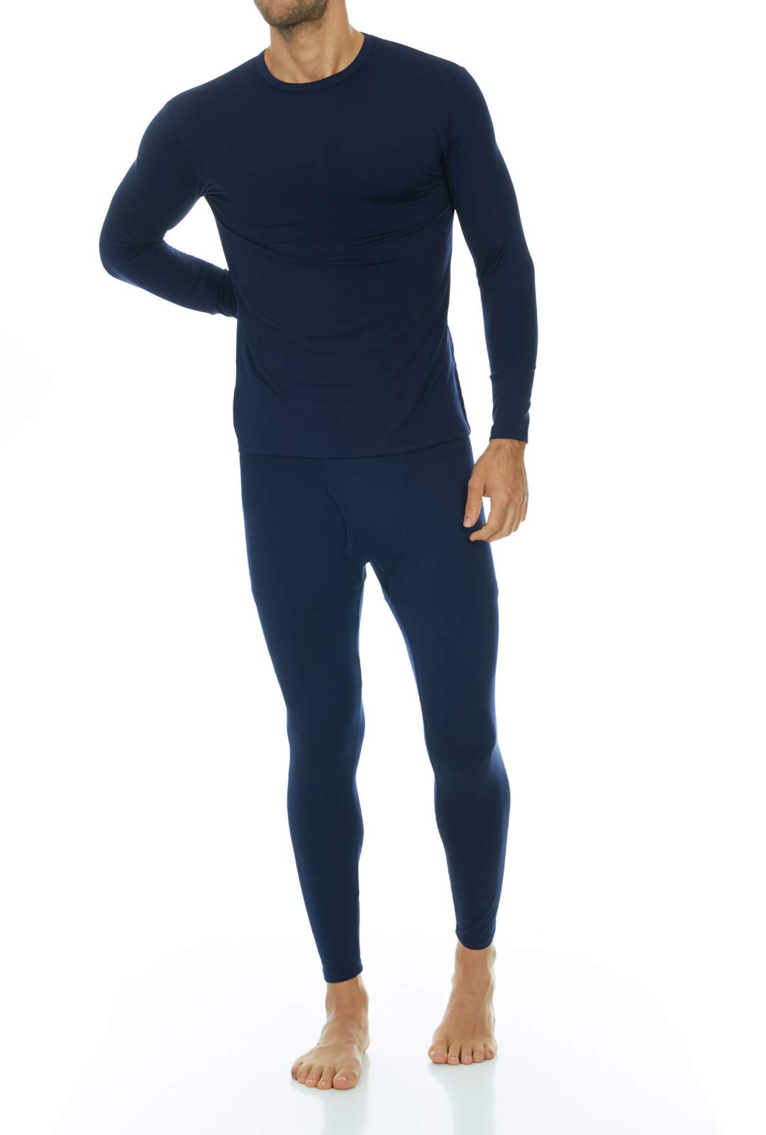 Thermajohn Long Johns Thermal Underwear for Men Fleece Lined Base Layer Set for Cold Weather (X-Large, Navy)