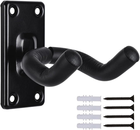 WOGOD Guitar Wall Mount Hangers Hook Holder Stand (1Pack-Black …