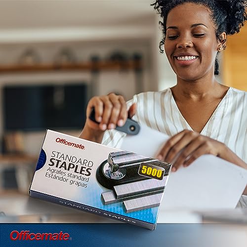 Officemate Standard Staples, 5 Boxes General Purpose Staple, 5000 Staples/Box (91925)