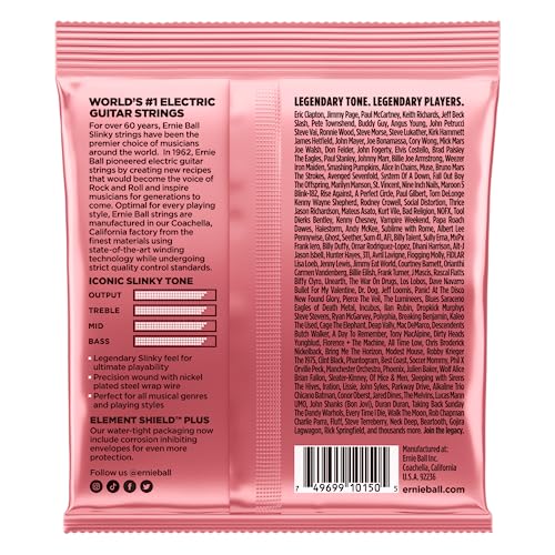 Ernie Ball Zippy Slinky Nickel Wound Electric Guitar Strings - 7-36 Gauge